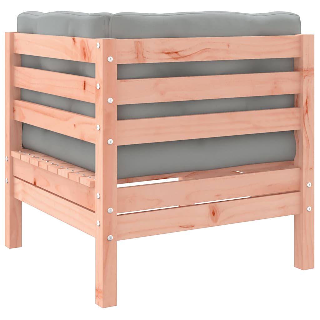 Set Divani Giardino 9 pz Cuscini Legno Massello Abete Douglas