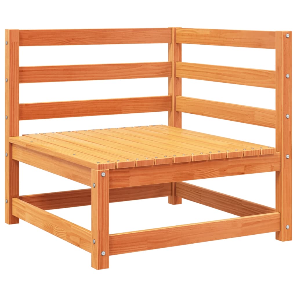 Set Divani da Giardino 12pz Marrone Cera Legno Massello di Pino | homemem39
