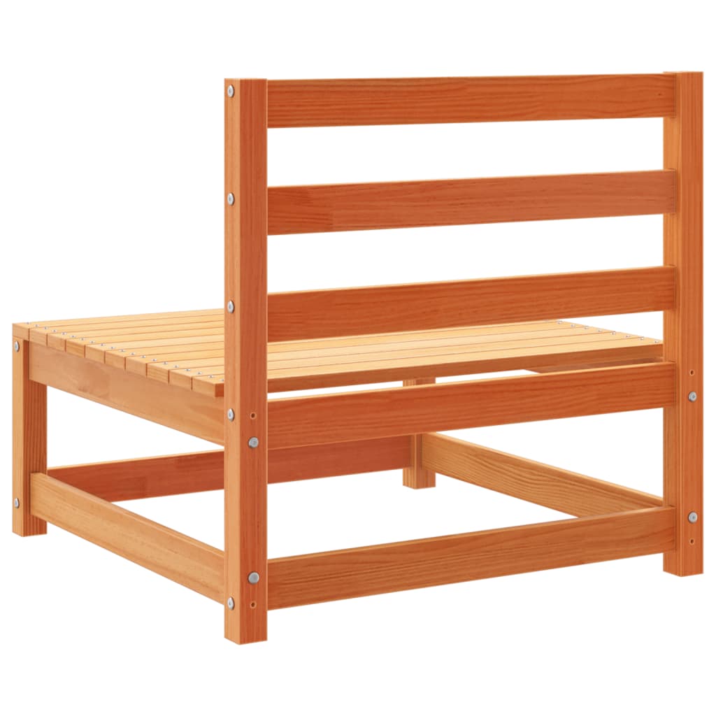 Set Divani da Giardino 12pz Marrone Cera Legno Massello di Pino | homemem39