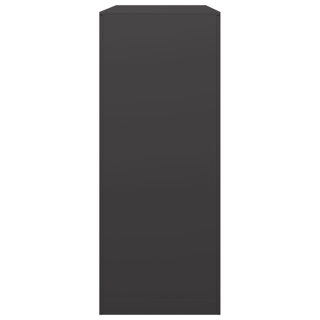 Rastrelliera per Legna da Ardere Nera 100x40x100 cm in Acciaio - homemem39