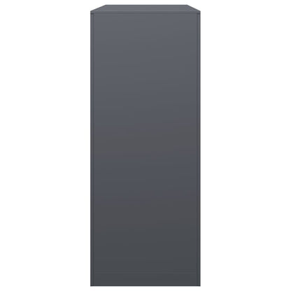 Rastrelliera per Legna da Ardere Antracite 100x40x100cm Acciaio