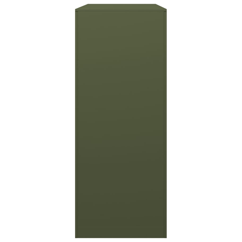 Rastrelliera per Legna da Ardere Verde 100x40x100 cm in Acciaio - homemem39