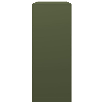 Rastrelliera per Legna da Ardere Verde 100x40x100 cm in Acciaio - homemem39