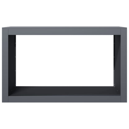 Rastrelliera per Legna da Ardere Antracite 100x40x60 cm Acciaio