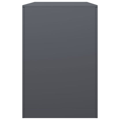Rastrelliera per Legna da Ardere Antracite 100x40x60 cm Acciaio