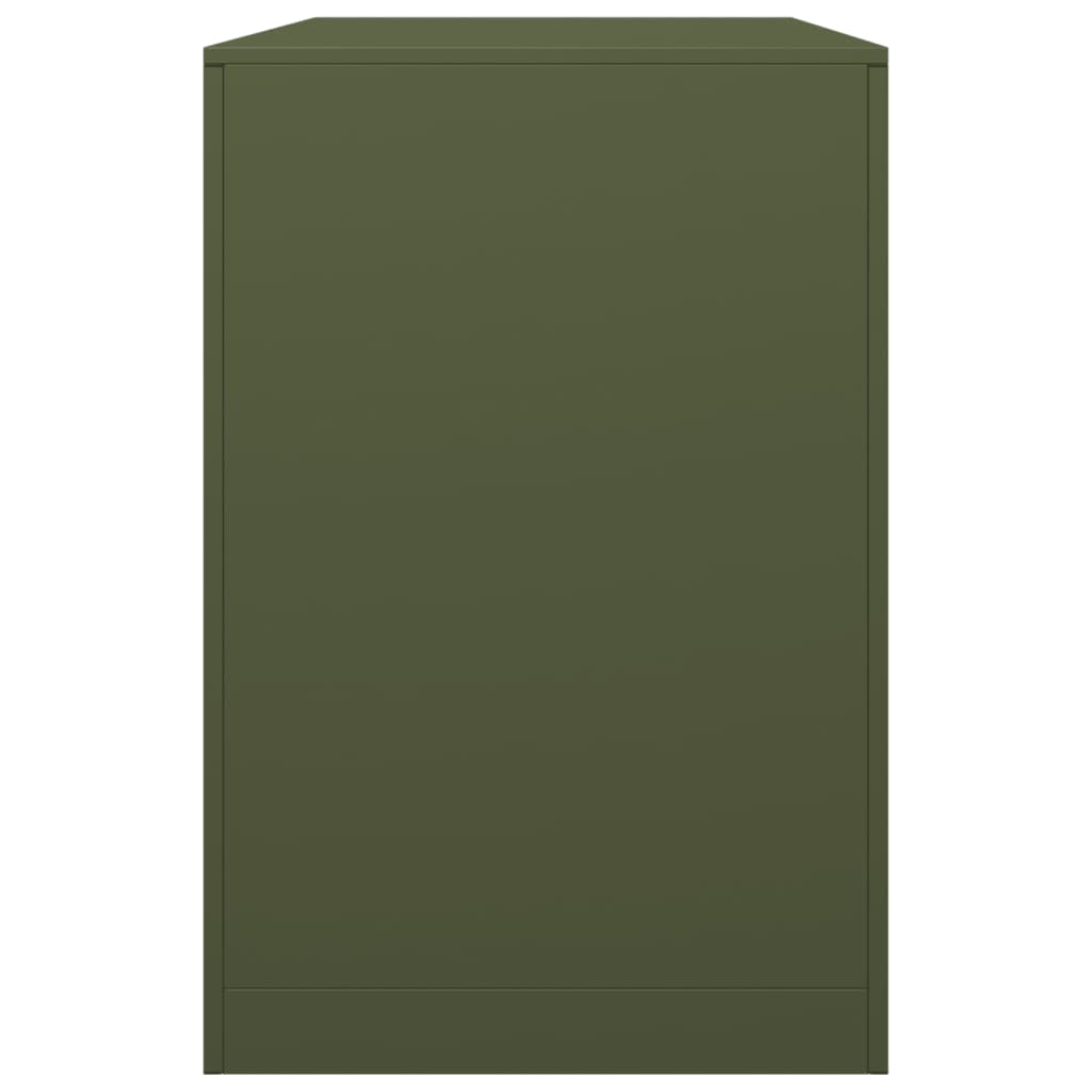 Rastrelliera per Legna da Ardere Verde 100x40x60 cm in Acciaio - homemem39