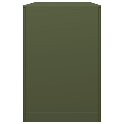 Rastrelliera per Legna da Ardere Verde 100x40x60 cm in Acciaio - homemem39