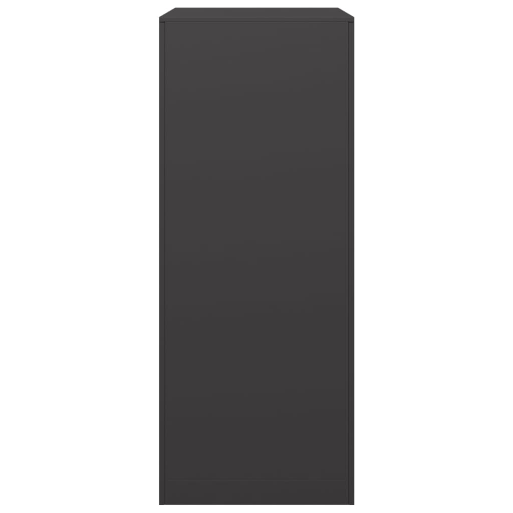 Rastrelliera per Legna da Ardere Nera 60x40x100 cm in Acciaio - homemem39