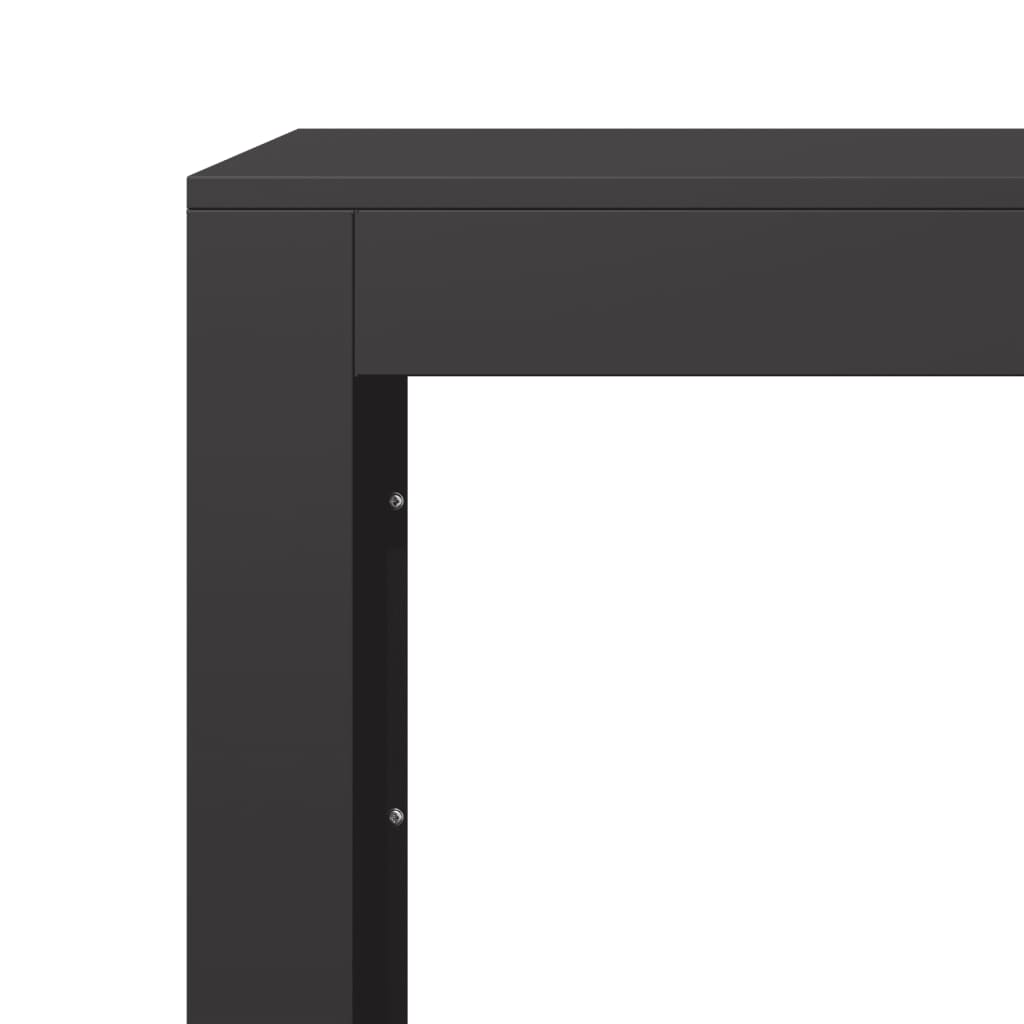 Rastrelliera per Legna da Ardere Nera 60x40x100 cm in Acciaio | homemem39
