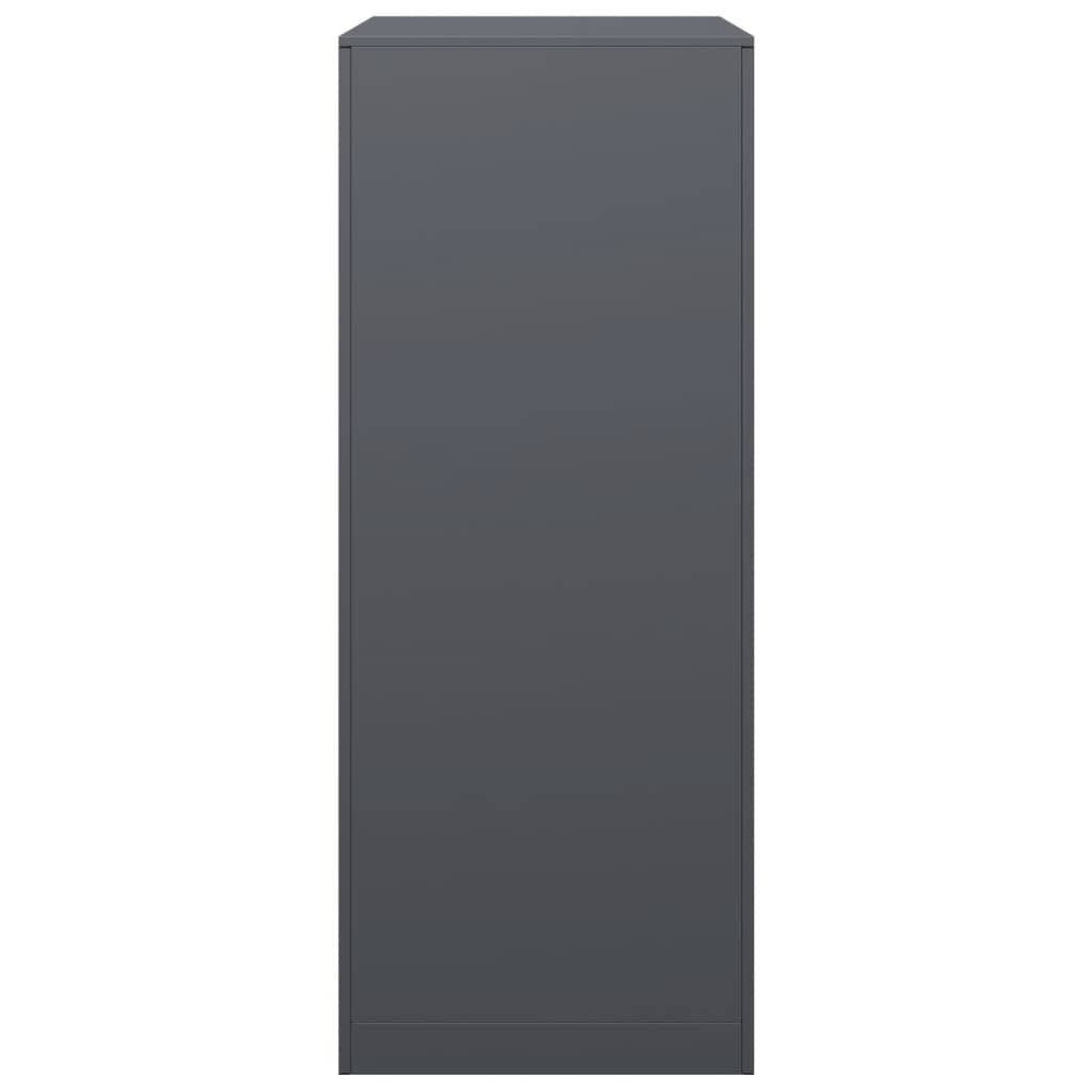 Rastrelliera per Legna da Ardere Antracite 60x40x100 cm Acciaio - homemem39