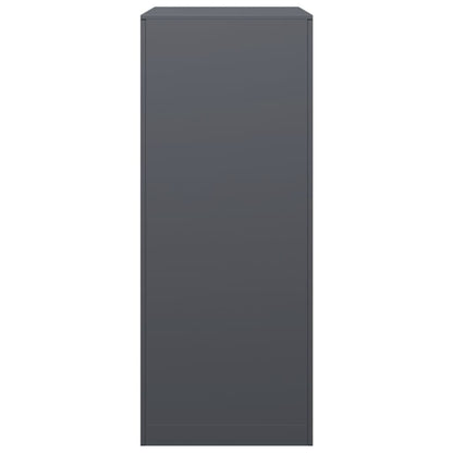 Rastrelliera per Legna da Ardere Antracite 60x40x100 cm Acciaio - homemem39