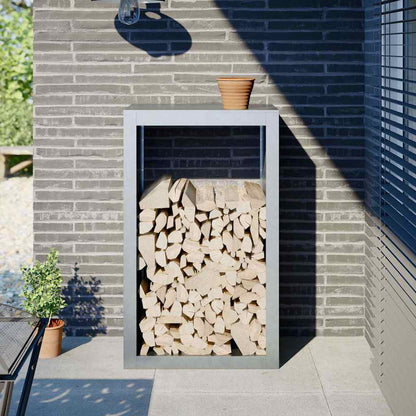 Rastrelliera per Legna 60x40x100 cm in Acciaio Zincato - homemem39