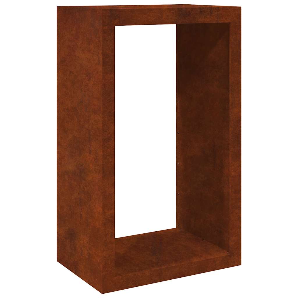 Rack per Legna da Ardere in Acciaio Corten