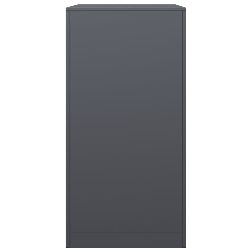 Rastrelliera per Legna da Ardere Antracite 60x40x80 cm Acciaio - homemem39