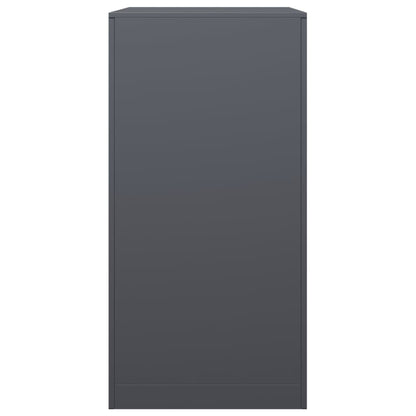 Rastrelliera per Legna da Ardere Antracite 60x40x80 cm Acciaio - homemem39