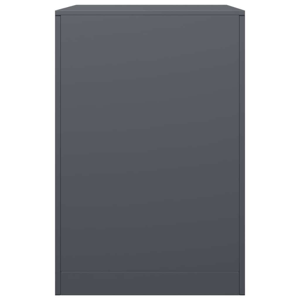 Rastrelliera per Legna da Ardere Antracite 60x40x60 cm Acciaio - homemem39