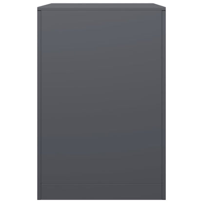 Rastrelliera per Legna da Ardere Antracite 60x40x60 cm Acciaio - homemem39