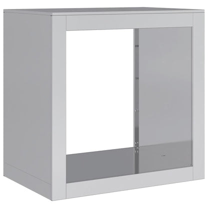 Rastrelliera per Legna 60x40x60 cm in Acciaio Zincato - homemem39