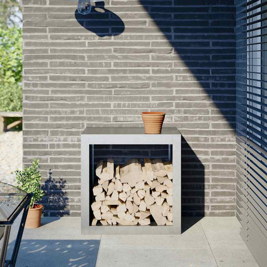 Rastrelliera per Legna 60x40x60 cm in Acciaio Zincato - homemem39