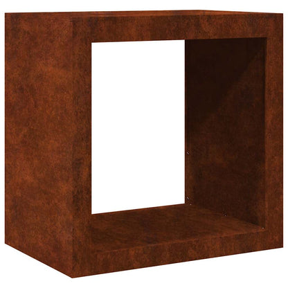 Portalegna 60x40x60 cm in Acciaio Corten