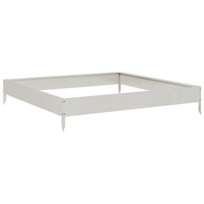 Fioriera Rialzata da Giardino 100x100x18,5 cm in Acciaio Inox | homemem39