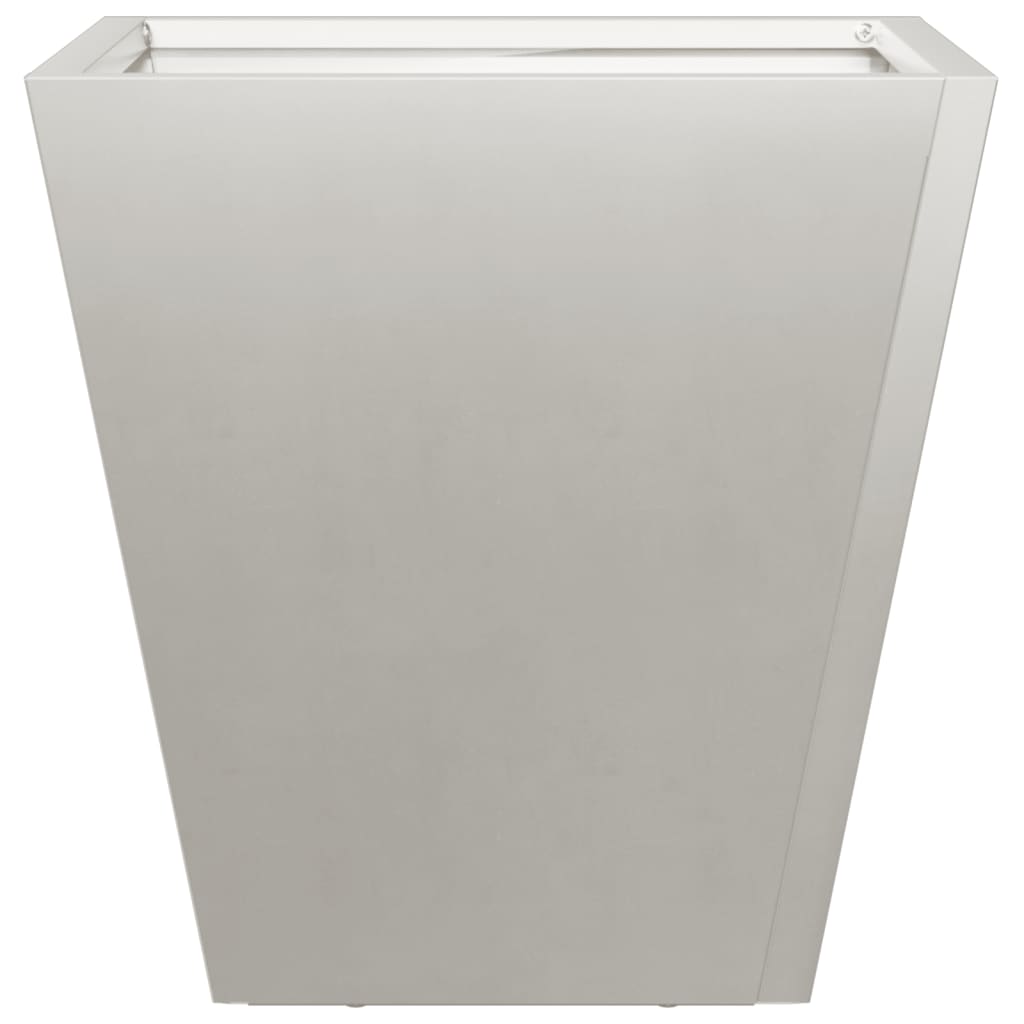 Fioriere da Giardino 2 pz 30x30x30 cm in Acciaio Zincato