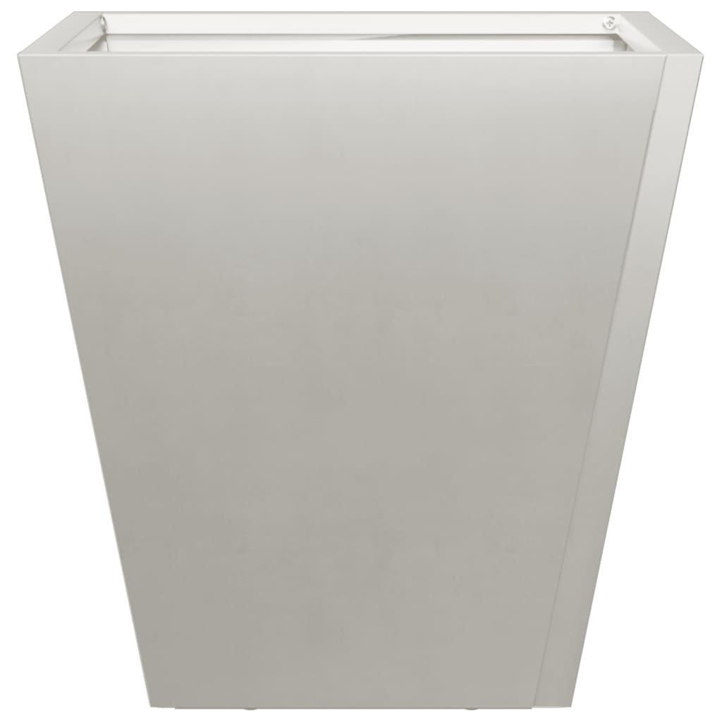 Fioriere da Giardino 2 pz 30x30x30 cm in Acciaio Zincato