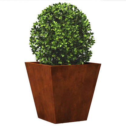Fioriere da Giardino 2 pz 30x30x30 cm in Acciaio Corten