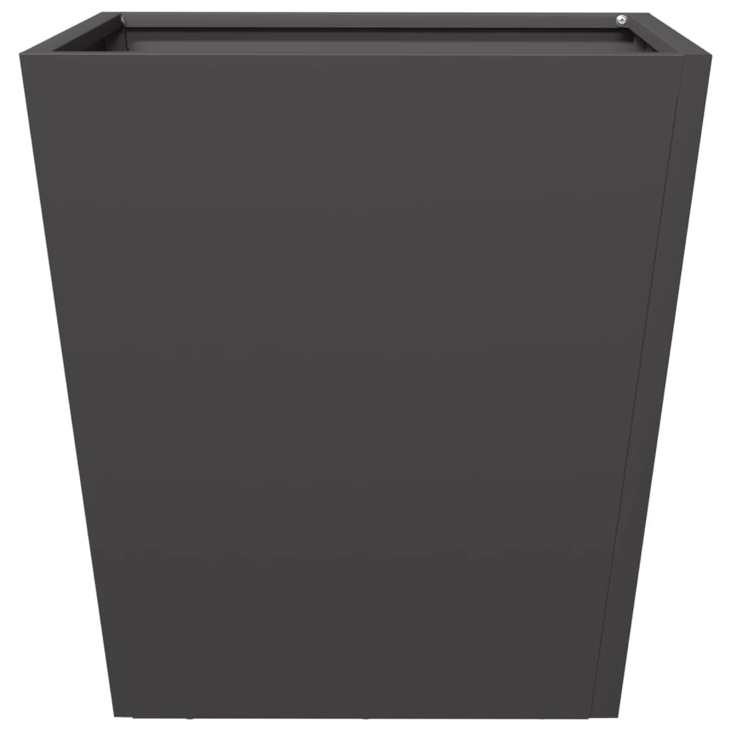 Fioriere da Giardino 2 pz Nere 40x40x40 cm in Acciaio | homemem39