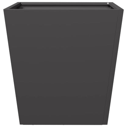 Fioriere da Giardino 2 pz Nere 40x40x40 cm in Acciaio | homemem39