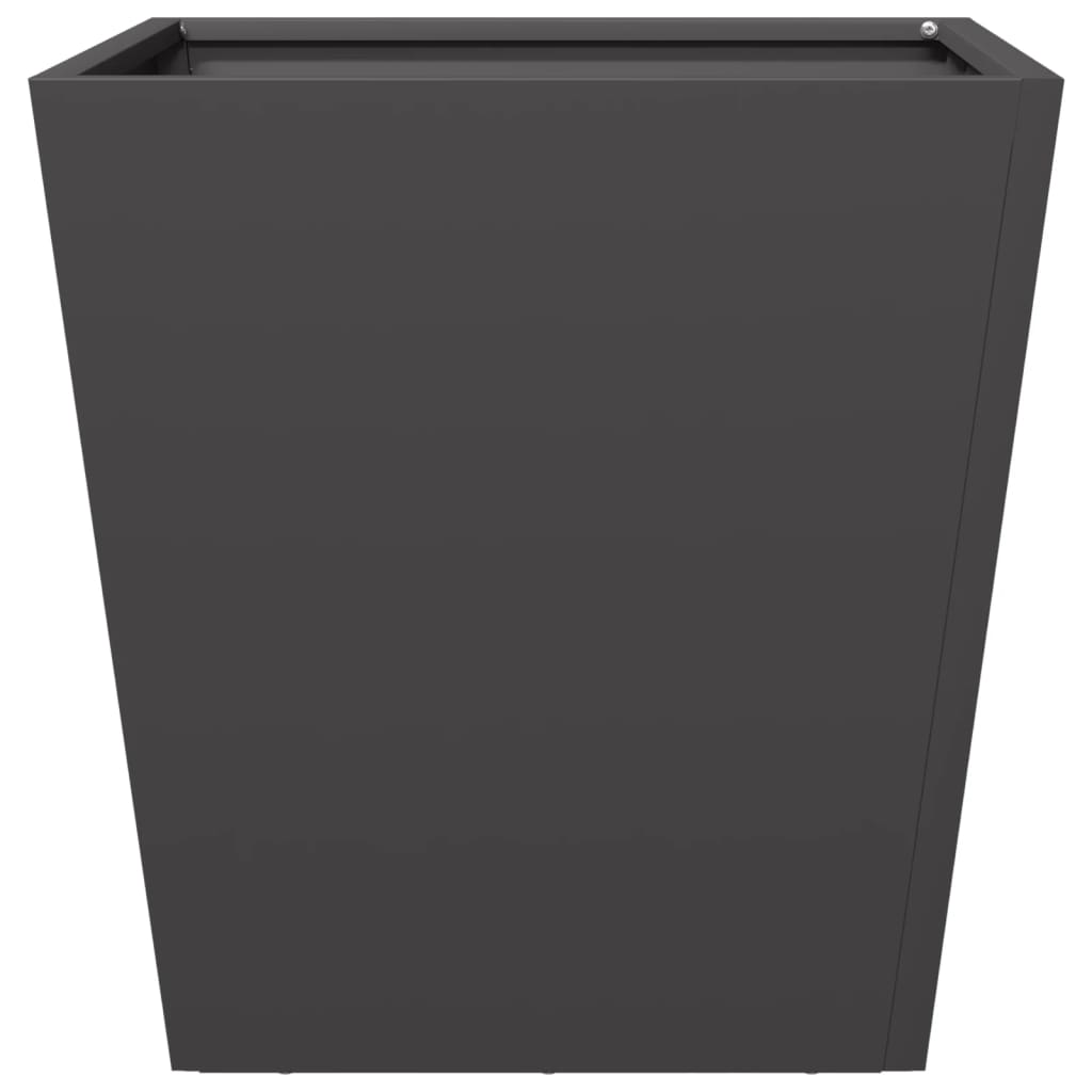 Fioriere da Giardino 2 pz Nere 40x40x40 cm in Acciaio | homemem39