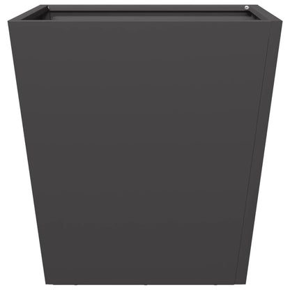 Fioriere da Giardino 2 pz Nere 40x40x40 cm in Acciaio | homemem39