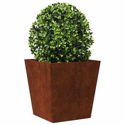 Fioriera da Giardino 40x40x40 cm in Acciaio Corten