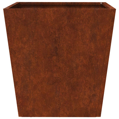 Fioriere da Giardino 2 pz 40x40x40 cm in Acciaio Corten