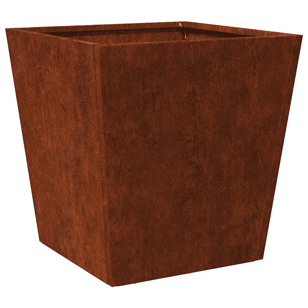 Fioriere da Giardino 2 pz 40x40x40 cm in Acciaio Corten