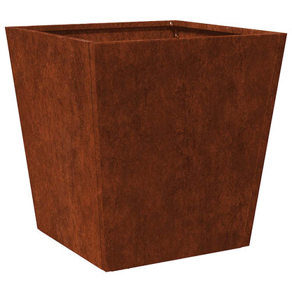 Fioriere da Giardino 2 pz 40x40x40 cm in Acciaio Corten