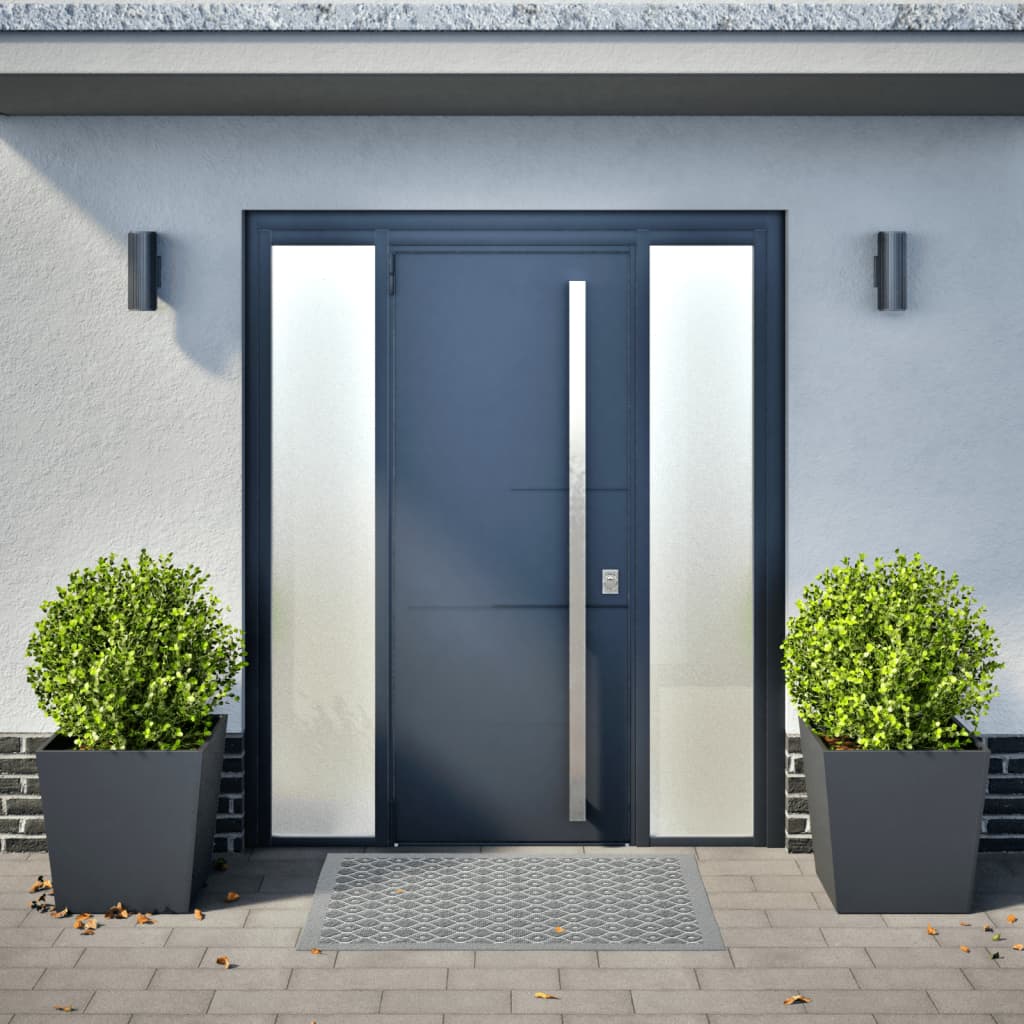 Fioriere da Giardino 2 pz Antracite 50x50x50 cm in Acciaio - homemem39