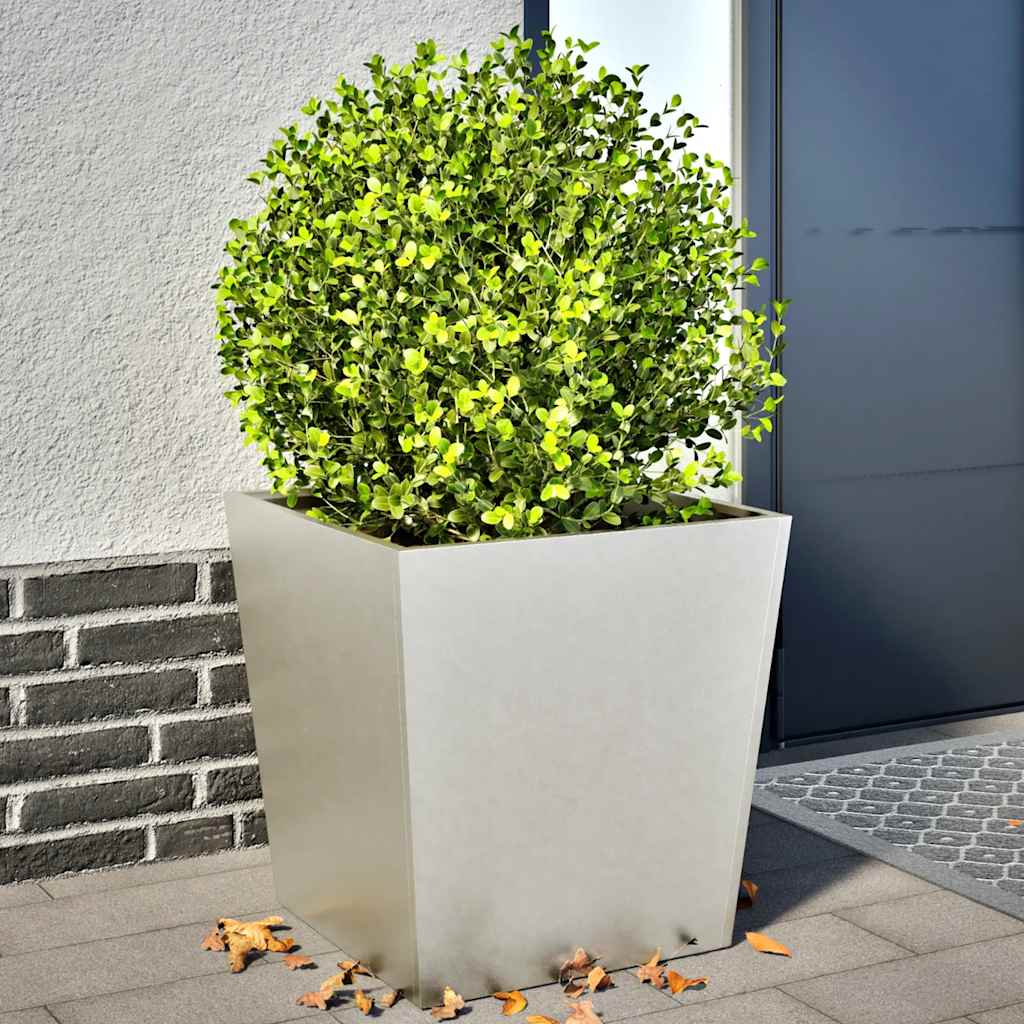 Fioriere da Giardino 2 pz 50x50x50 cm in Acciaio Inox | homemem39