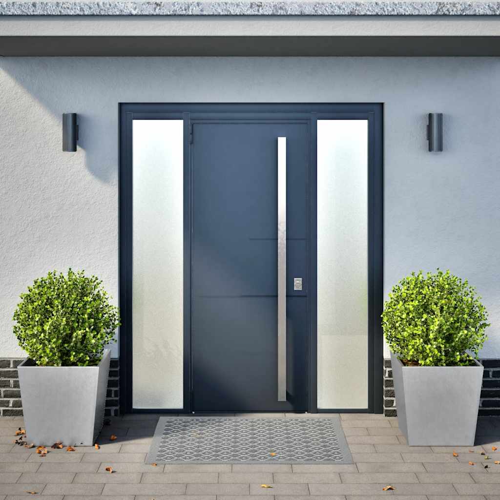 Fioriere da Giardino 2 pz 50x50x50 cm in Acciaio Zincato