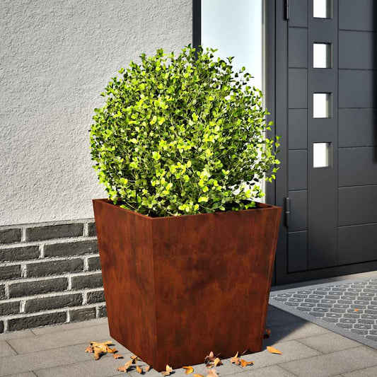 Fioriera da Giardino 50x50x50 cm in Acciaio Corten