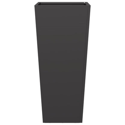 Fioriera da Giardino Nera 35x35x75 cm in Acciaio