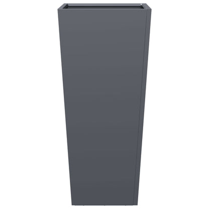Fioriera da Giardino Antracite 35x35x75 cm in Acciaio