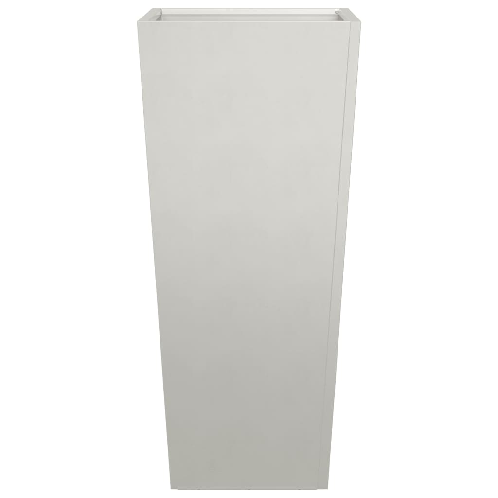 Fioriera da Giardino 35x35x75 cm in Acciaio Inox - homemem39