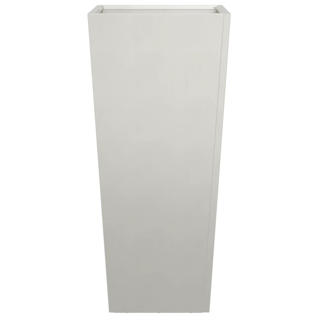 Fioriere da Giardino 2 pz 35x35x75 cm in Acciaio Inox | homemem39