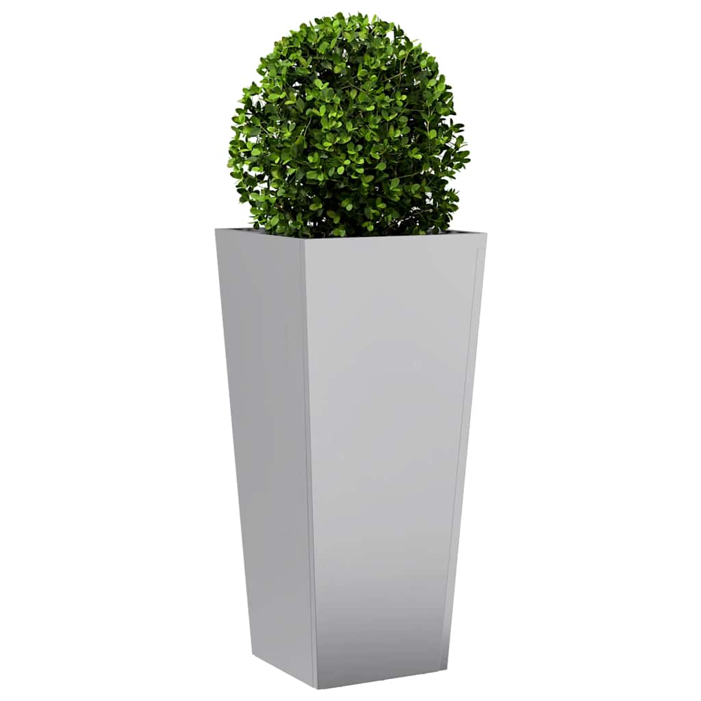 Fioriera da Giardino 35x35x75 cm in Acciaio Zincato | homemem39