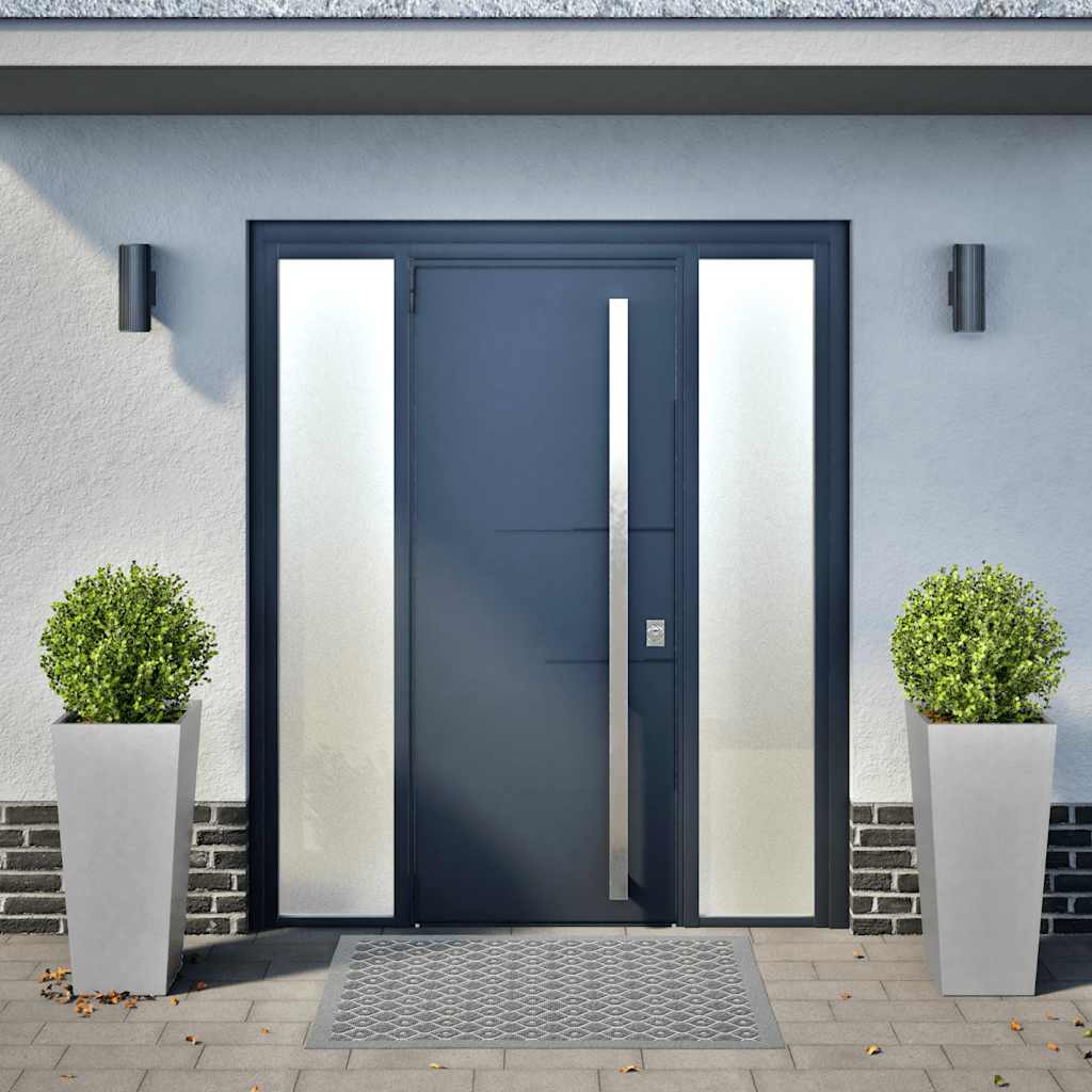 Fioriere da Giardino 2 pz 35x35x75 cm in Acciaio Zincato