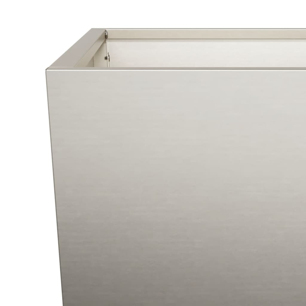 Fioriera da Giardino 35x35x75 cm in Acciaio Corten