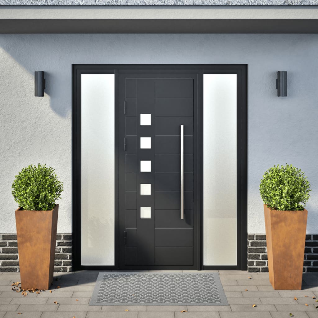 Fioriere da Giardino 2 pz 35x35x75 cm in Acciaio Corten