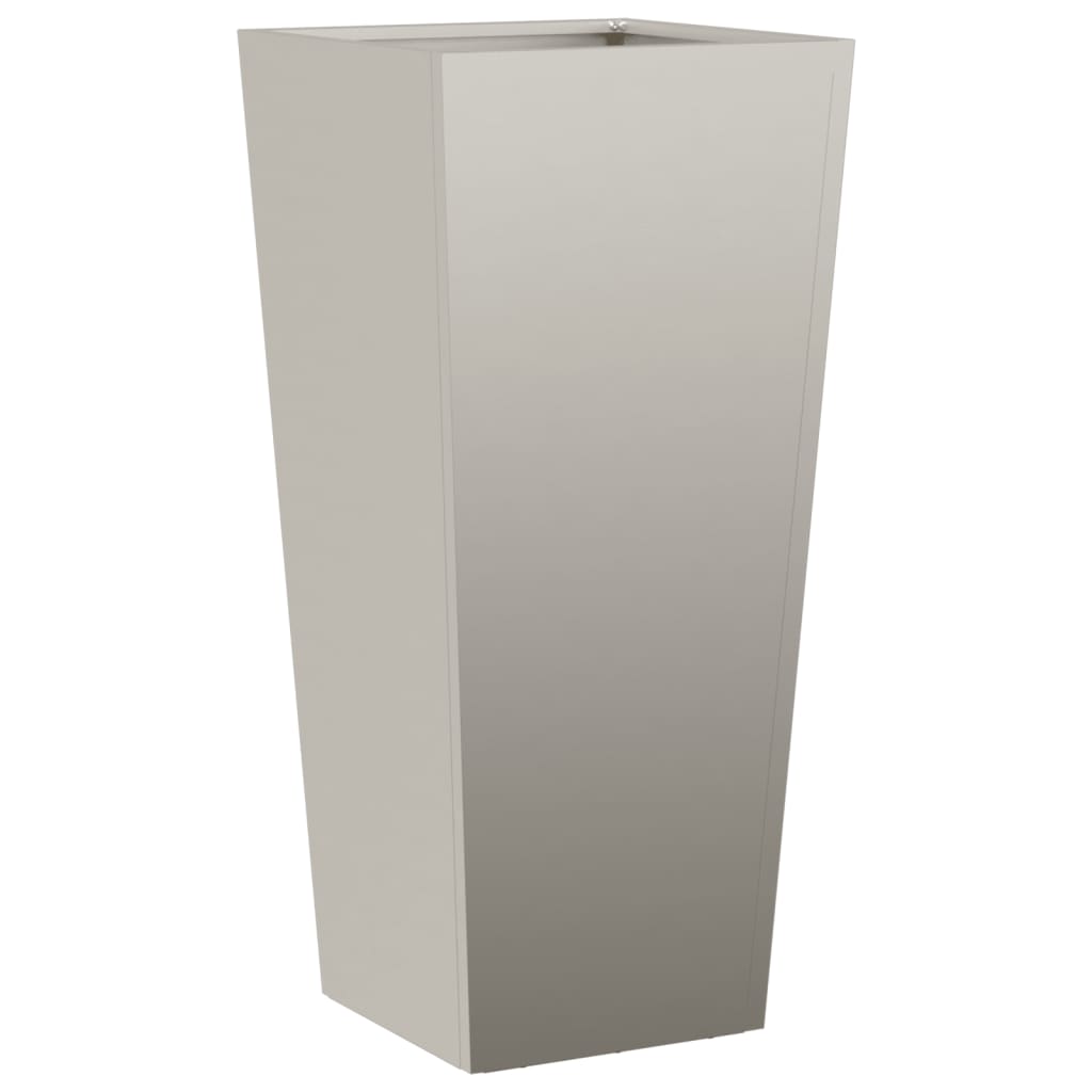 Fioriere da Giardino 2 pz 35x35x75 cm in Acciaio Corten