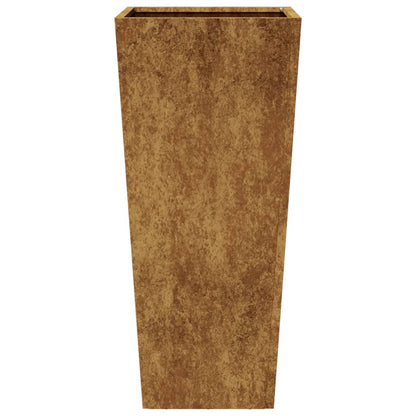 Fioriere da Giardino 2 pz 35x35x75 cm in Acciaio Corten
